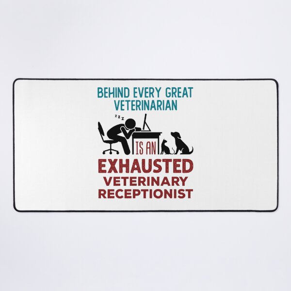 Item preview, Funny Veterinary Receptionist Front Office Exhausted designed and sold by jaygo.