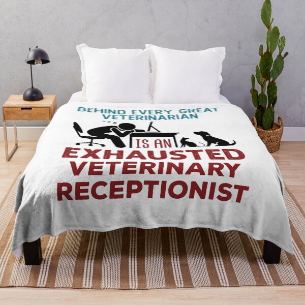 Item preview, Funny Veterinary Receptionist Front Office Exhausted designed and sold by jaygo.