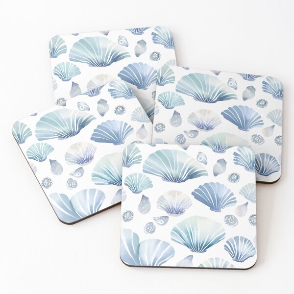 Item preview, Light blue seashells designed and sold by Gioia-JJ.