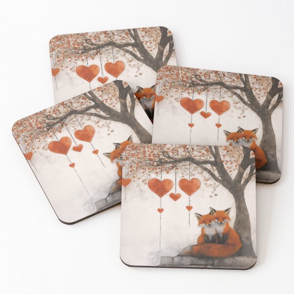 Item preview, Fox and Heart Tree designed and sold by Blue Horse Photo Magic.