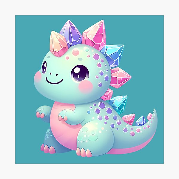 Artikel-Vorschau von Pastell Diamant Dinosaurier Hübscher bunter Dino, designt und verkauft von MoonMonkeyNbear.