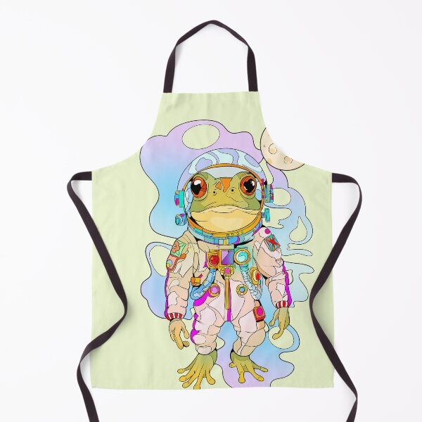 Item preview, Astronaut space frog - galaxy frog illustration - moon toad astronaut helmet designed and sold by marlenaki.