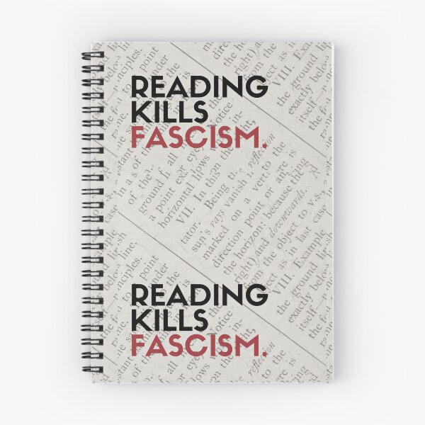 Item preview, Reading kills fascism designed and sold by Athenasgirl.