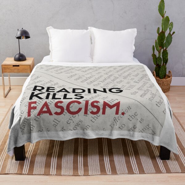 Item preview, Reading kills fascism designed and sold by Athenasgirl.