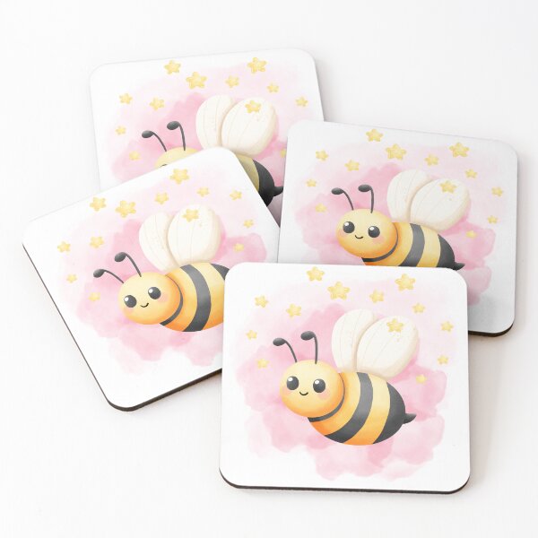 Item preview, cute little bee with little stars. designed and sold by Bunnylovely.