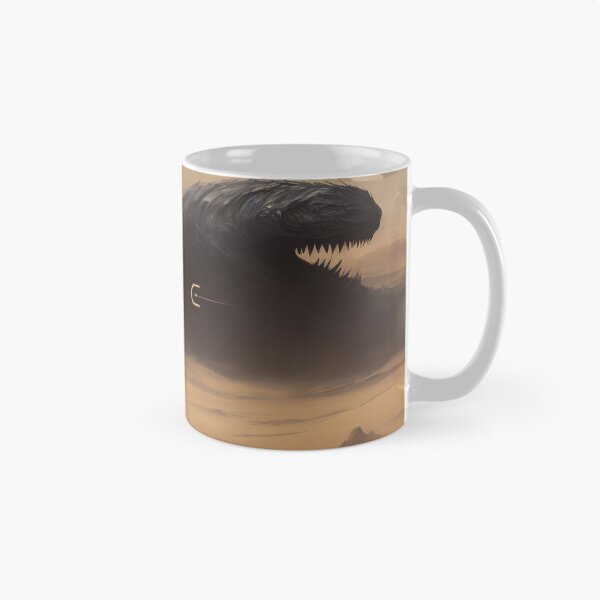 Item preview, A Fremen watching a sandworm coming out of the sand designed and sold by Pixeledfox.