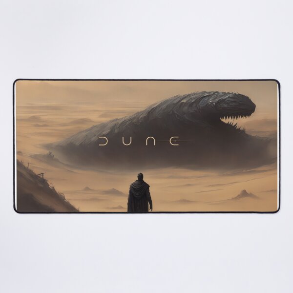 Item preview, A Fremen watching a sandworm coming out of the sand designed and sold by Pixeledfox.