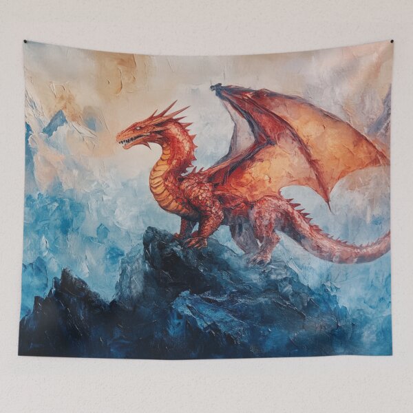 Item preview, Red Dragon Mountains designed and sold by GrinGalore.