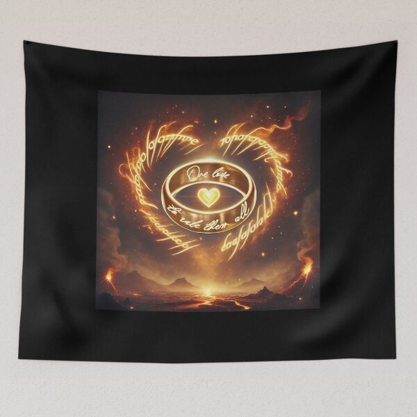 Item preview, One Love, To Rule Them All - Valentine's Day T-Shirt designed and sold by Magneteez.
