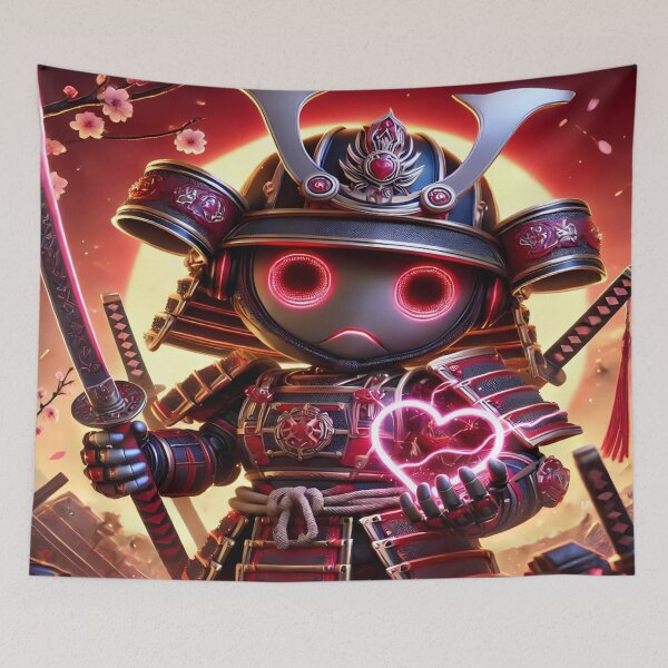 Item preview, Cyber Shogun Rockbot – The Ultimate Warrior of Power and Rebellion - Valentine’s Day - Model 16 designed and sold by NeonBot_Shop.