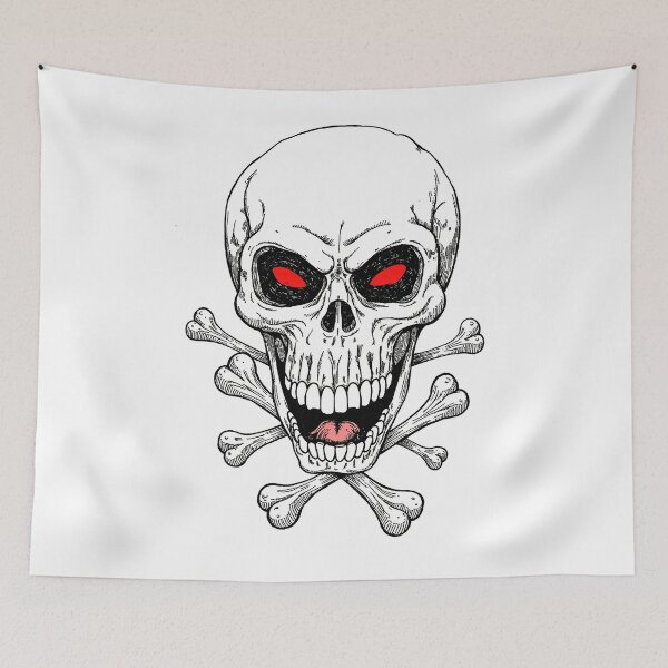 Item preview, Funny skull japan manga anime comix style drawing designed and sold by VonKalt.