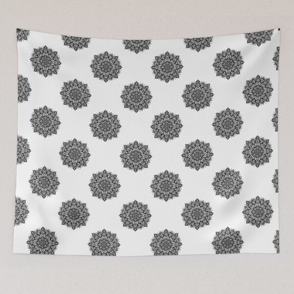 Item preview, Pattern : Mystical Monochrome Mandala  designed and sold by Eksama Design.