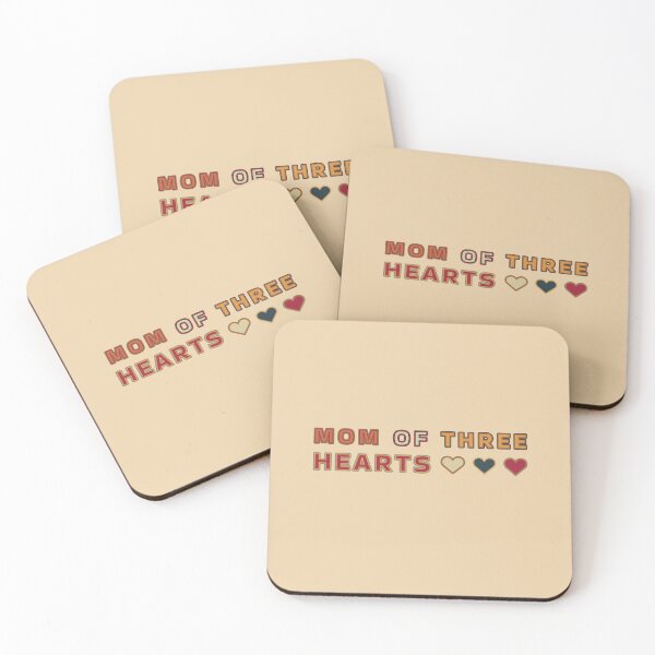 Item preview, Mom Of Three Hearts For Mom Of 3 designed and sold by TheSassyNoble.