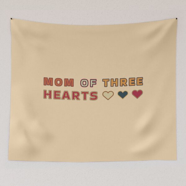 Item preview, Mom Of Three Hearts For Mom Of 3 designed and sold by TheSassyNoble.