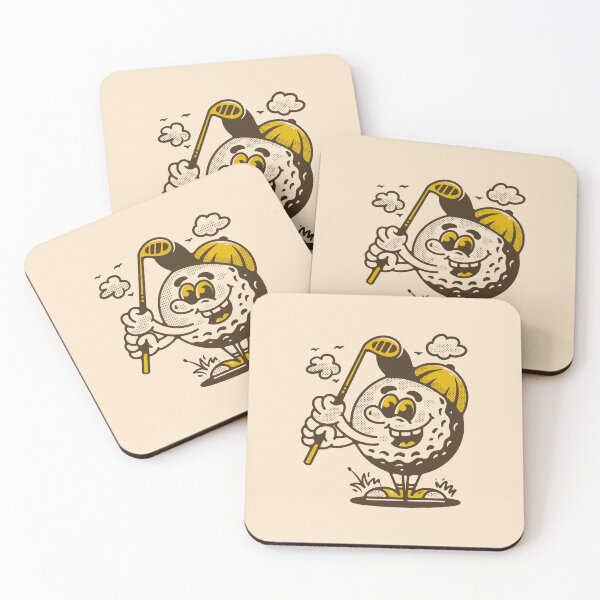 Item preview, Golf ball character holding a golf stick designed and sold by adipra.