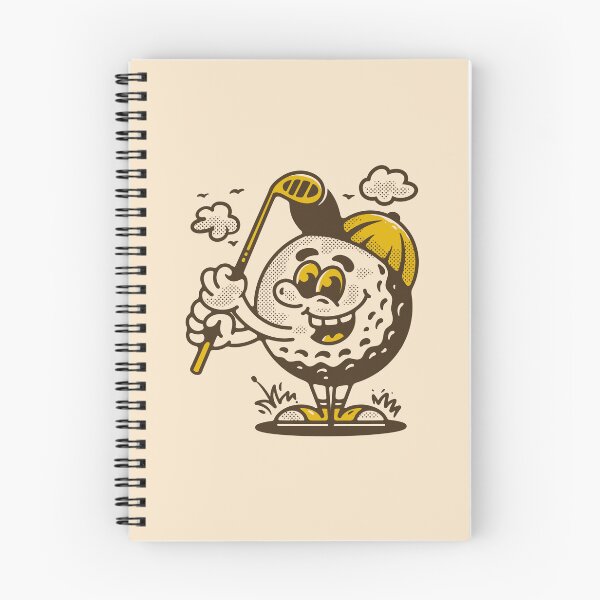 Item preview, Golf ball character holding a golf stick designed and sold by adipra.