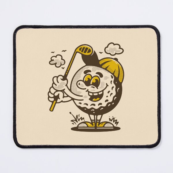 Item preview, Golf ball character holding a golf stick designed and sold by adipra.