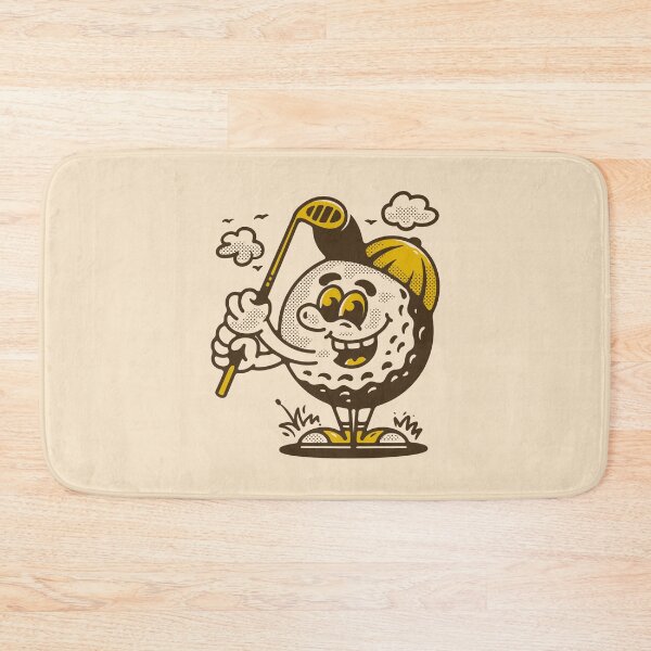 Item preview, Golf ball character holding a golf stick designed and sold by adipra.