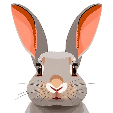 Artwork thumbnail, Cute Rabbit Drawing by CreativeHistory