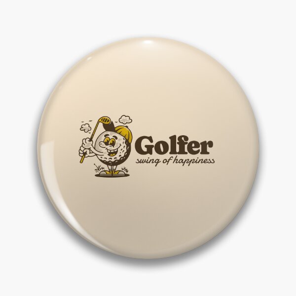 Item preview, Golf ball character holding a golf stick designed and sold by adipra.