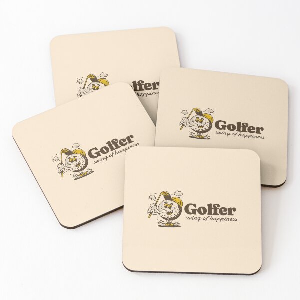Item preview, Golf ball character holding a golf stick designed and sold by adipra.
