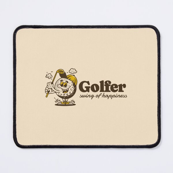 Item preview, Golf ball character holding a golf stick designed and sold by adipra.