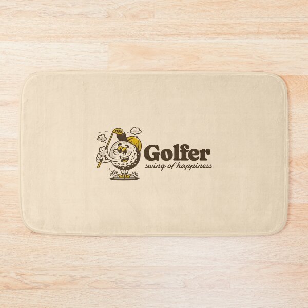 Item preview, Golf ball character holding a golf stick designed and sold by adipra.