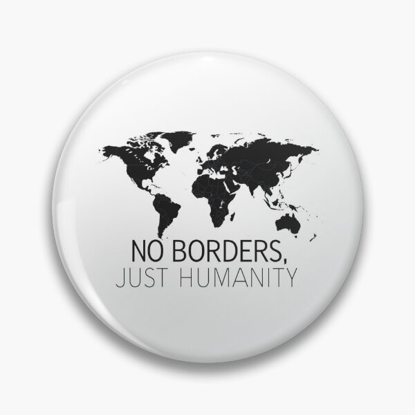 Item preview, No Borders Just Humanity, Minimalist World Map, Immigration Rights T-Shirt designed and sold by VisionArtist Ca.