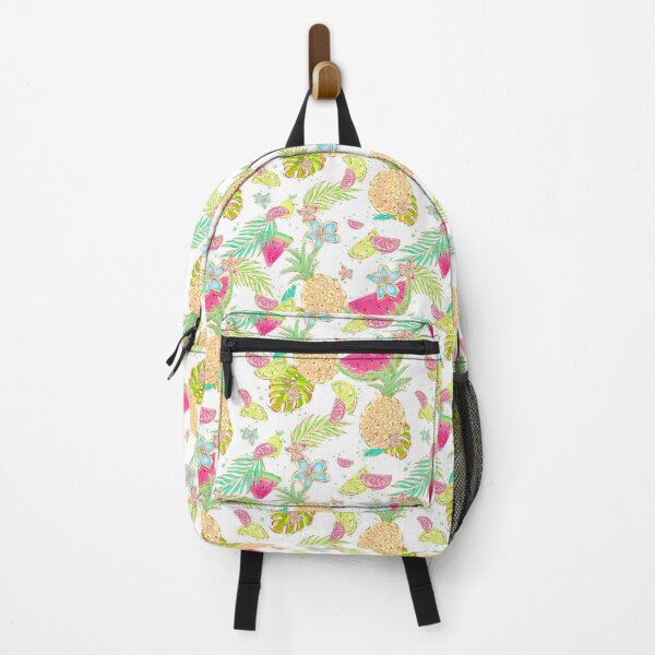 Item preview, Summer Fruits Tropical Flowers Palm Leaves Pattern designed and sold by KaramfilaS.