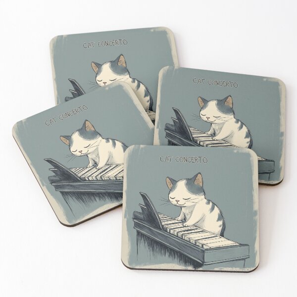 Item preview, Cat Playing Piano designed and sold by Rtymer.
