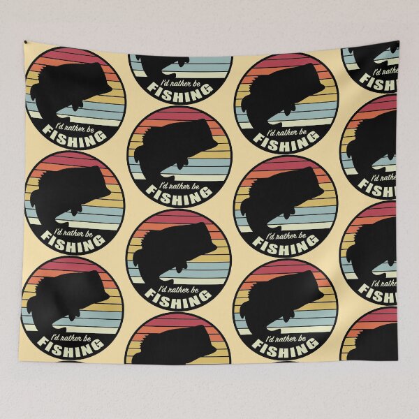Item preview, I’d Rather Be Fishing Bass Sunset designed and sold by BlueSkyTheory.