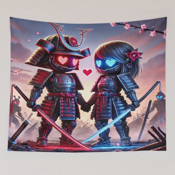 Item preview, Cyber Shogun Rockbot – The Ultimate Warrior of Power and Rebellion - Valentine’s Day - Model 17 designed and sold by NeonBot_Shop.