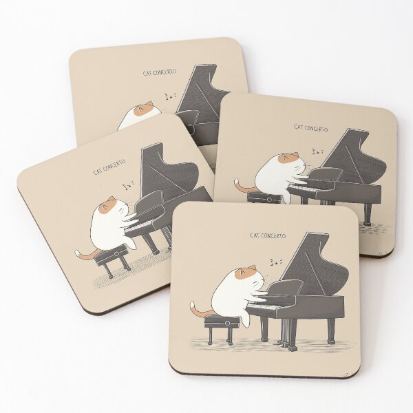Item preview, Cat Playing Piano designed and sold by Rtymer.