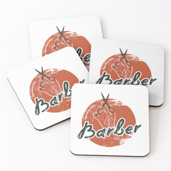 Item preview, Barber Art: Grunge Style with a Vintage Touch designed and sold by DesignWiseTeam.