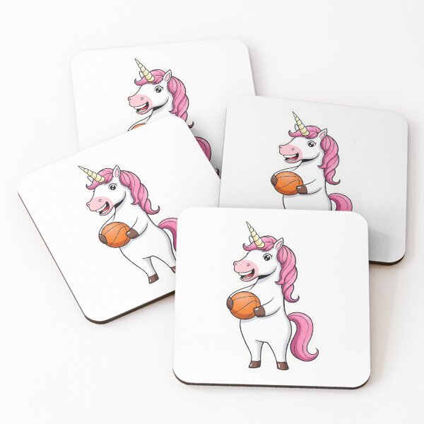 Item preview, female unicorn is getting ready to play basketball. designed and sold by ThirtyNumber.