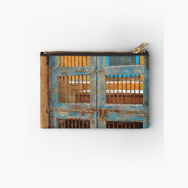 Item preview, Watercolor painting of a rustic gate in Santa Fe, New Mexico designed and sold by GestaltImagery.