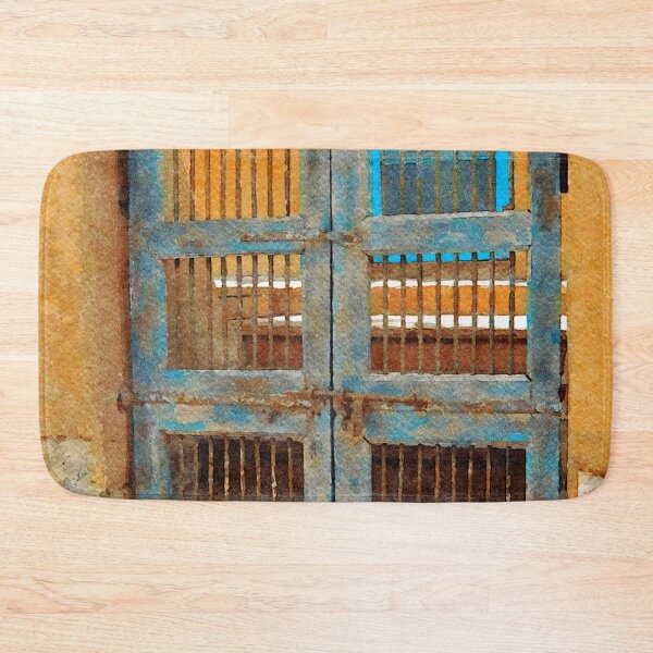 Item preview, Watercolor painting of a rustic gate in Santa Fe, New Mexico designed and sold by GestaltImagery.