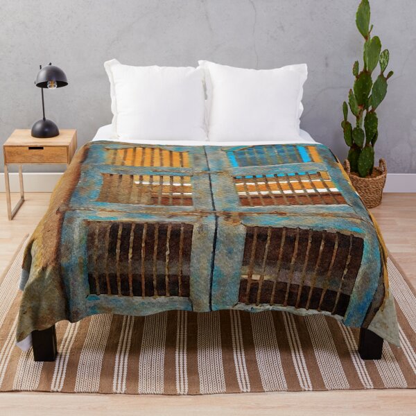 Item preview, Watercolor painting of a rustic gate in Santa Fe, New Mexico designed and sold by GestaltImagery.