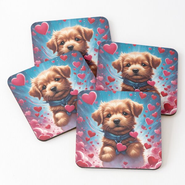 Item preview, Puppy celebrating Valentines day designed and sold by Colin Bentham.