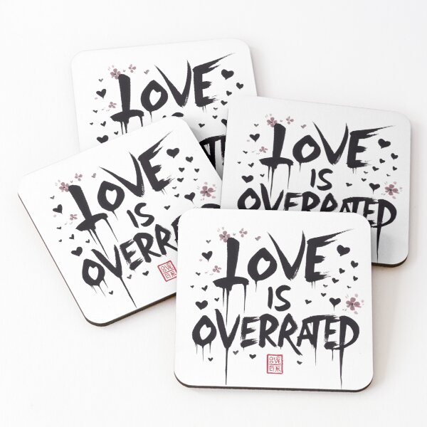 Item preview, Love is Overrated designed and sold by Retr0Tshirts.