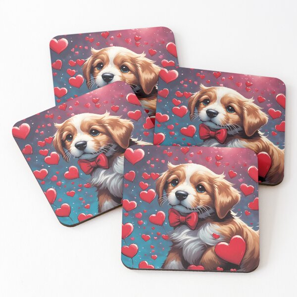 Item preview, Puppy celebrating Valentines day designed and sold by Colin Bentham.