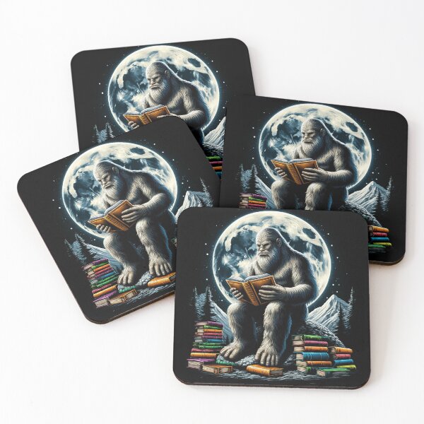 Item preview, Libro de lectura de Bigfoot Lector de Sasquatch Amante de los libros Lectura designed and sold by Kimberley King Art King Art.