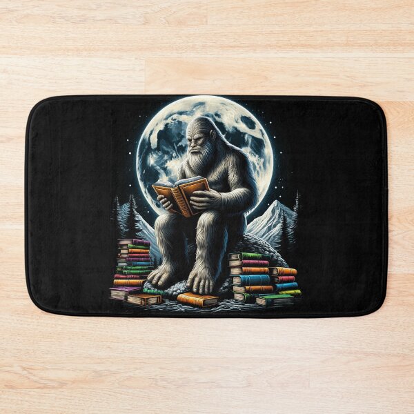 Item preview, Bigfoot Reading Book Sasquatch Reader Book Lover Reading designed and sold by Kimberley King Art  King Art.