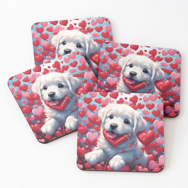 Item preview, Puppy celebrating Valentines day designed and sold by Colin Bentham.