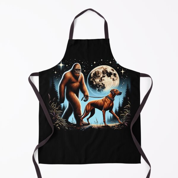 Item preview, Bigfoot Sasquatch Rhodesian Ridgeback Walking Dog Lover Moon designed and sold by Kimberley King Art King Art.
