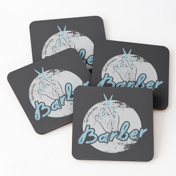Item preview, Barber Art: Grunge Style with a Vintage Touch (For Dark Backgrounds) designed and sold by DesignWiseTeam.