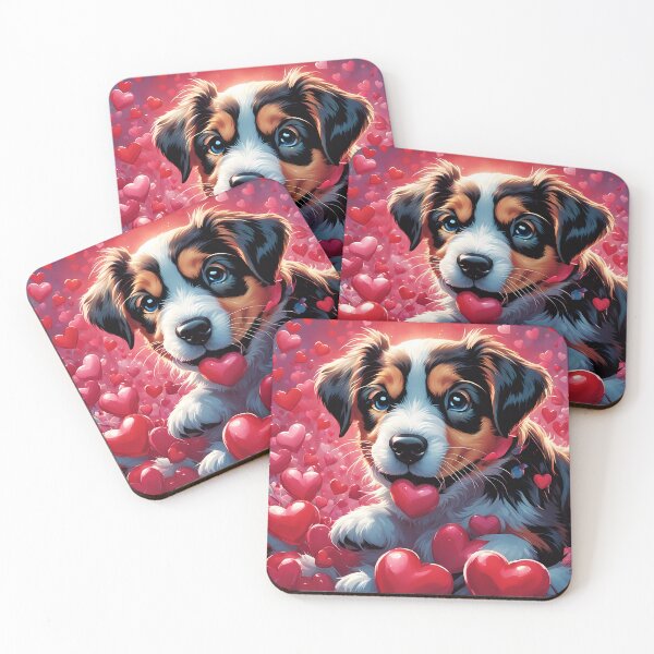Item preview, Puppy celebrating Valentines day designed and sold by Colin Bentham.