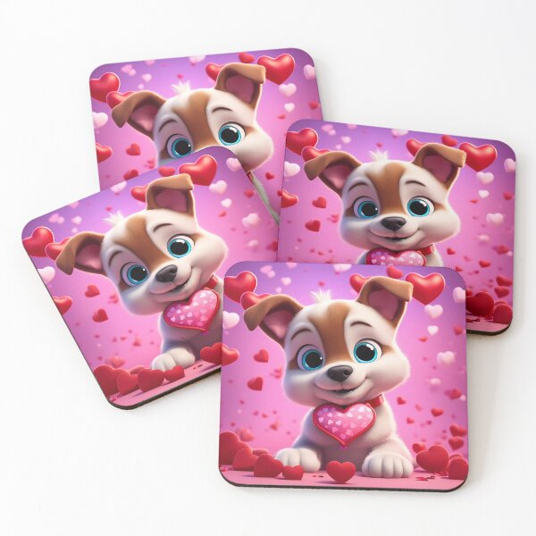 Item preview, Puppy celebrating Valentines day designed and sold by Colin Bentham.