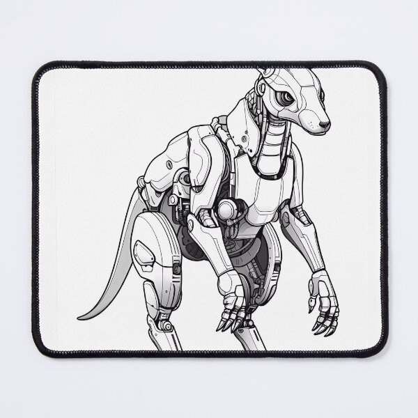 Item preview, Robot Kangaroo Coloring Page Pattern  designed and sold by DavidColoring.
