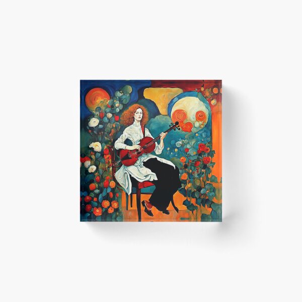 Item preview, Woman playing stringed instrument 5 designed and sold by George Hutton Hunter.
